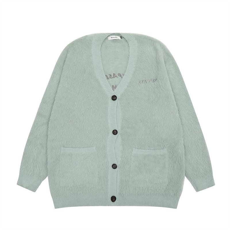 Men Sweater Fleece Sweater Jacket Casual