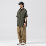 Unisex Shirt Retro Loose Casual Vintage