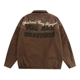 Women Jackets Vintage Flocking Embroidered