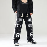 Cargo Pants Vintage Embroidered Racing Overalls