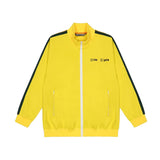 Palm Angels Sweatshirts Angel Black and White Striped Stand Collar Jacket Men's Sports Jacket