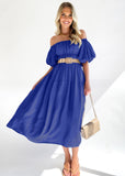 Women Dress Summer Tight Waist Dress