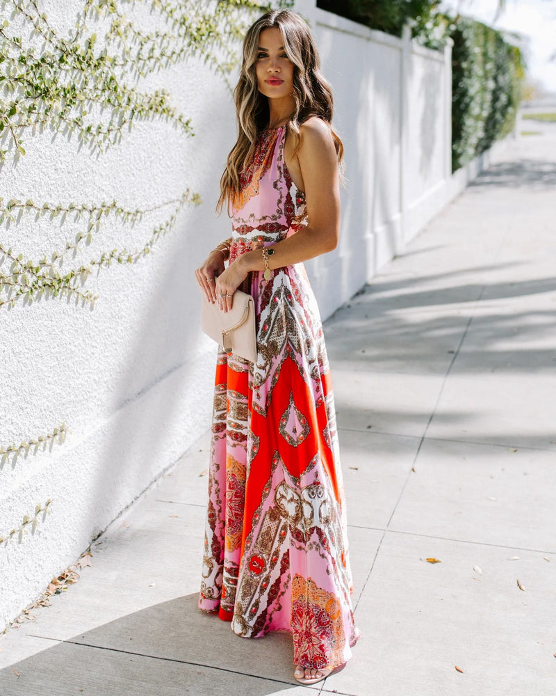 Women Dress Vintage Beach Dress
