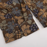 Men Long Sleeved T Shirt Vintage Floral Shirt Men's Ins Casual Long Sleeve Printed Loose Cardigan
