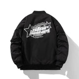 Mens Vintage Jackets Air Force Flight Suit Hooded Jacket Padded Baseball Suit