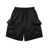 Men Shorts Solid Color Multi-Pocket Workwear Shorts Loose