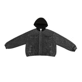 Unisex Coat Vintage Denim Jacket Loose Winter Cotton Dress