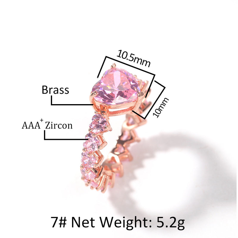 Rings Zircon Ring Full of Zirconium St. Valentine's Spectrum