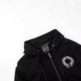 CHH Chrome Heart Hoodie Crowe hooded sweater loose casual cardigan hooded