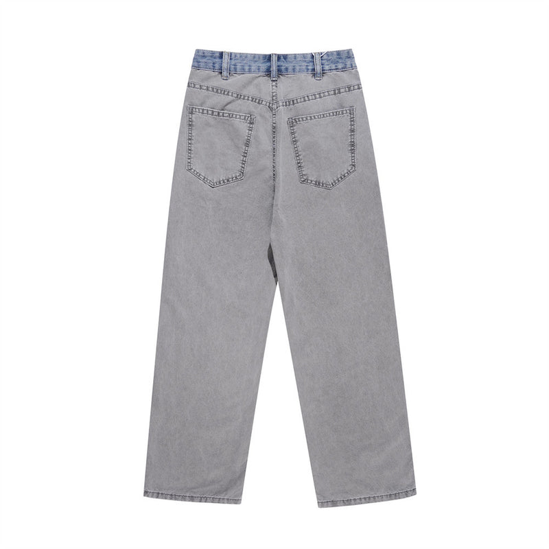 Men Jeans Trendy Patchwork Old