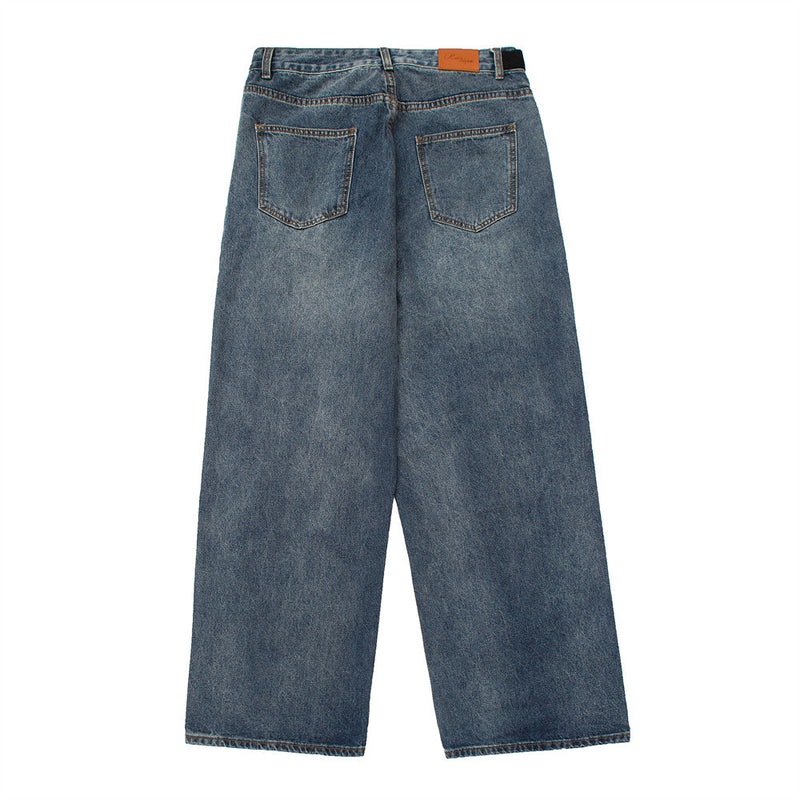 Men Jeans Old Fashion Loose Casual
