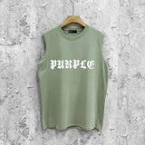 Purple Brand Tank T Shirts Sleeveless T-shirt Vest