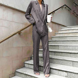 Women Co-Ords Fall Winter Coat Trousers