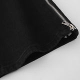 Men Jeans Side Zipper Stripe Stitching