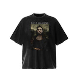 Unisex T-Shirts BIGTHING POST MALONE Twisted Humor Mona Lisa T-Shirt