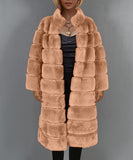 Women Fur Jacket Fashion Plush Long Coat