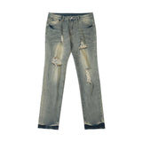 Men Jeans Ripped Slim Fit Casual