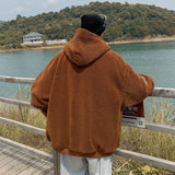 Men Cotton Coat Lambswool Baggy Coat Winter