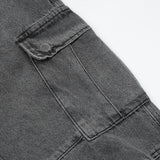 Men Jeans Trendy Multi-Pocket Stitching