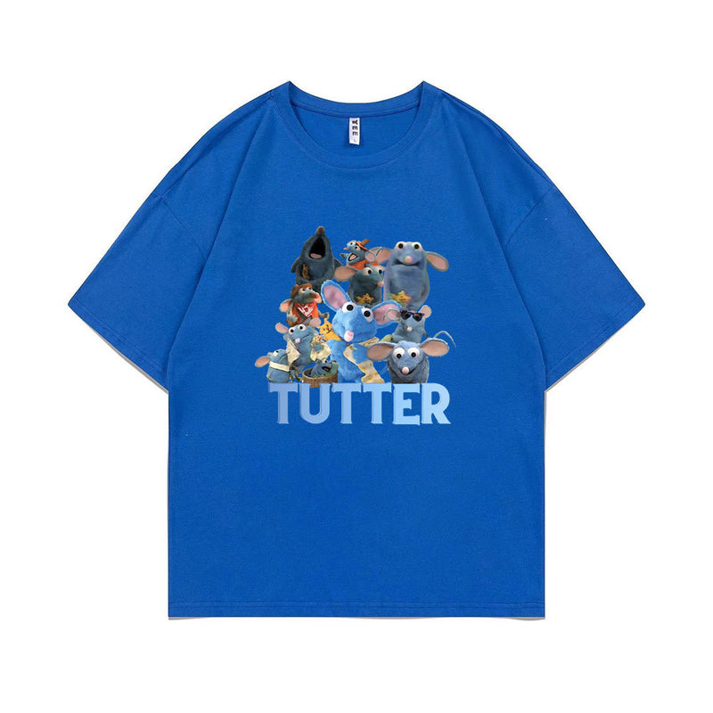 Tutter Rat Meme T-shirt Funny Mouse Print T Shirts