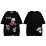 Men T-Shirt Fun Cartoon Foam Oversize All-Matching