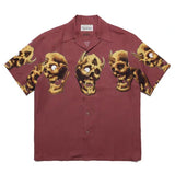 GUILTYPARTIES TIGER Shirts Skull Hawaiian Short Sleeves