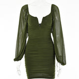 Women Dress Fashion Sexy Temperament Voile Dress