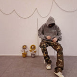 Cactus Flea Market Hoodie Men and Women Graffiti Foam Letter Printed Hoodie