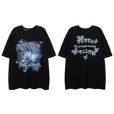 Men T-Shirt Oil Painting Printing Couple