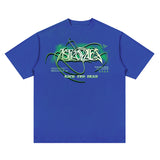 Unisex T Shirt Vintage Print Short Sleeve T Loose