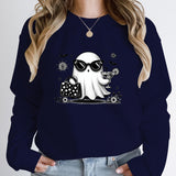 Halloween Ghost Print Pullover For Women New Fashion Autumn