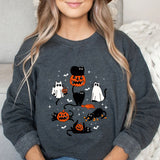 Cute Halloween Ghost Boo Cat Sweatshirt Halloween Cat Shirt