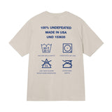 UNDEFEATED T Shirts Crew Neck Men's and Women's Loose