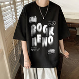 Men T Shirt Waffle Oversize Handsome