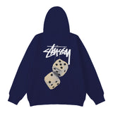 Stussy Hoodie Embroidered Fleece Fashion Hooded Sweater