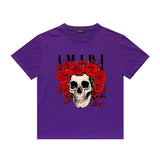 Amiri T Shirt Printed Casual Hip Hop round Neck Short Sleeve T-shirt