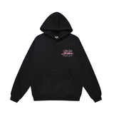 Men Fleece Lined Hoodie Hooded Sweater Loose Men's Clothing Ins Letter Embroidered Printed Pullover