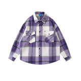MIJKO Mens Jacket Lapel Thick Shirt