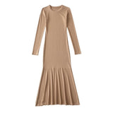 Women Dresses Stretch Slim Temperament Dress