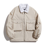 Unisex Coat Lamb Fur Winter Loose Cotton Coat