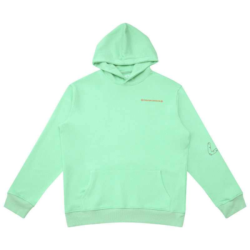 CHH Chrome Heart Hoodie Crowe Sweater High Street Graffiti Zebra Hooded Loose