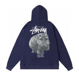 Stussy Hoodie Fall/Winter Fleece Hooded Sweater