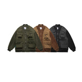 Unisex Coat Retro Baseball Coat Cotton Coat