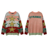 Women Sweater Ripped Sweater Oversize Vintage