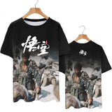 Hot Sale Role Playing Games Black Myth Wukong 3D Print T-Shirt