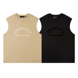 Fog Essentials tank spring summer FOG letter crew neck vest