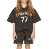 Fear Of God Essentials Kids T-Shirt Summer Pure Cotton Loose Short Sleeve