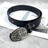 Chh Chrome Heart Belt PU Rivet Vintage Belt