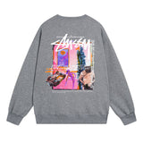 Stussy Sweatshirts Crew Neck Fleece Sweater