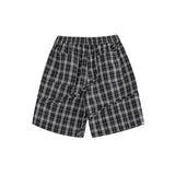 Unisex Shorts Plaid Shorts Couple Loose Summer